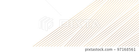 White abstract background with golden lines 97168561