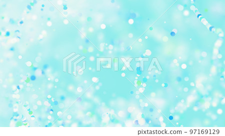 CG particles light blue particles CG particles light blue particles 97169129