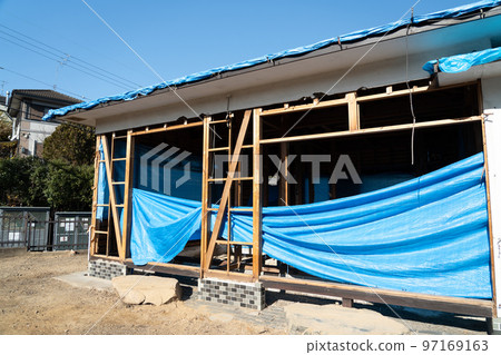 Demolition work before renovation Demolition work before renovation 97169163