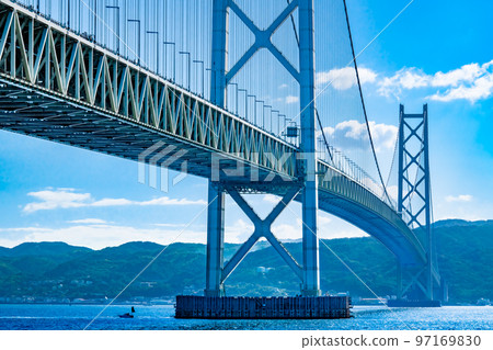 Hyogo Prefecture Akashi Kaikyo Bridge ~From Maiko Park~ Hyogo Prefecture Akashi Kaikyo Bridge ~From Maiko Park~ 97169830