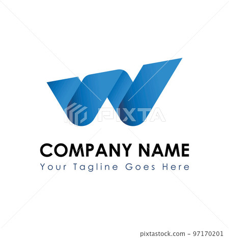 Letter or word W unique font like trade or chart Image graphic icon logo design abstract concept vector stock. Can be used as a symbol related to initial or monogram 97170201