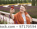 A senior woman in the Park. 97170594