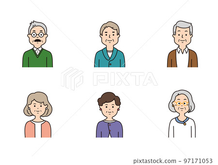 高級面部表情圖標 97171053