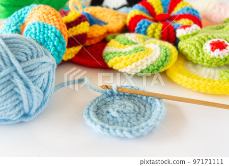 Knitting acrylic scrubber Knitting yarn 100% acrylic eco-scrubbers 97171111