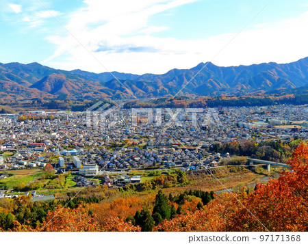 從天文台看深秋秩父市的繆斯公園 97171368
