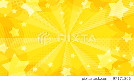 時尚黃色輻射背景材料與流行的星星寬 16:9 時尚黃色輻射背景材料與流行的星星寬 16:9 97171866