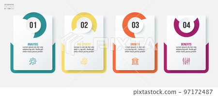 Infographic template business concept with step. Infographic template business concept with step. 97172487