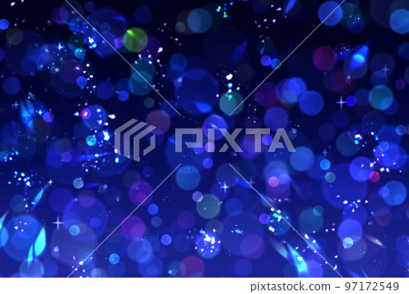 Background material _ night view _ ball blur 97172549