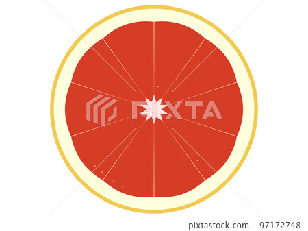 "Grapefruit Cross Section" Ruby Red 97172748