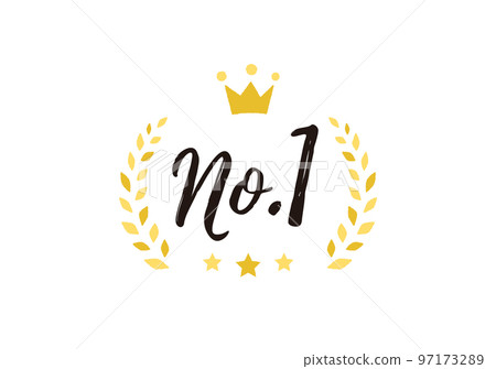 No.1 Icon Laurel Wreath Vector Illustration 97173289