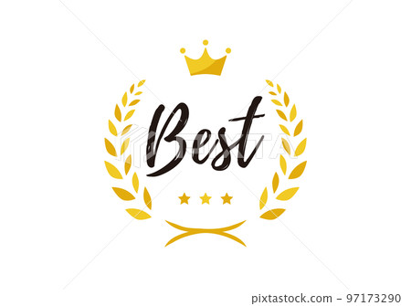 vest icon laurel wreath vector illustration 97173290