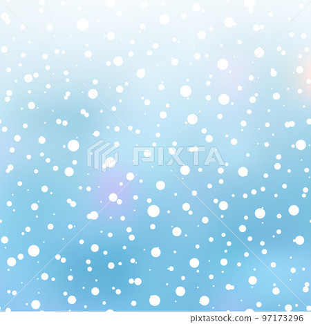 Christmas and Happy New Year background with falling snowflakes on blue sky. Vector Christmas and Happy New Year background with falling snowflakes on blue sky. Vector 97173296