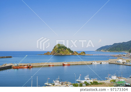 Yamagata Prefecture Yura Beach and Hakusan Island 97173304