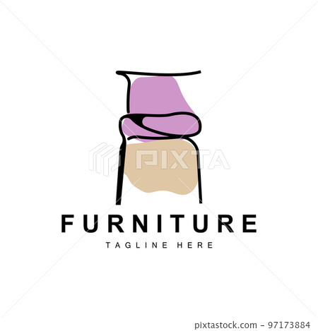 furniture logo, home furnishing design, room icon illustration, table, chair, lamp, frame, clock, flower pot furniture logo, home furnishing design, room icon illustration, table, chair, lamp, frame, clock, flower pot 97173884