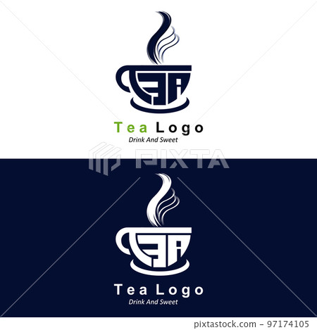 coffee logo. tea cup logo or icon. tea logo. 34910565 Vector Art at Vecteezy