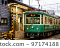 Enoden stopped at the platform 97174188