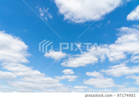 天空,藍天,雲,藍天,風景,晴朗,複製空間,背景素材,背景,背景,沒有人,自然 97174981