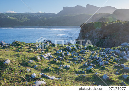 Coastline with spectacular cliffs 97175077