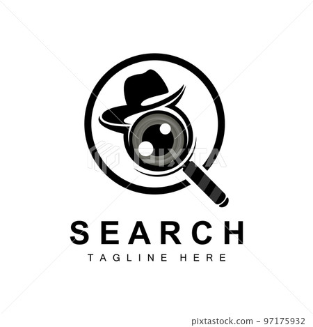 The man of detective logo design icon. The man of detective line art  design.EPS 10 Stock Vector Image & Art - Alamy