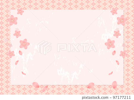 A4 ratio peach blossom background A4 ratio peach blossom background 97177211