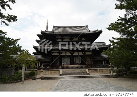 Horyu-ji Temple, Horyuji, Nara Prefecture, Ikaruga Town, Shotoku sect, head temple, temple, Shaka Nyorai, Ikaruga Temple, squid Horyu-ji Temple, Horyuji, Nara Prefecture, Ikaruga Town, Shotoku sect, head temple, temple, Shaka Nyorai, Ikaruga Temple, squid 97177774