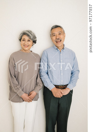 A smiling senior couple A smiling senior couple 97177857