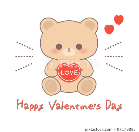 cute teddy bear for valentine 97179883