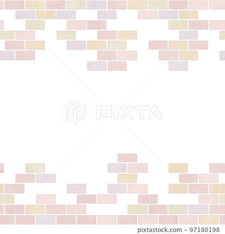Brick tile frame material seamless 97180198