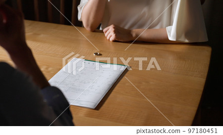 一對夫婦討論離婚（通姦/離婚通知） 97180451