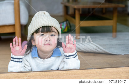 girl windowsill girl windowsill 97181047