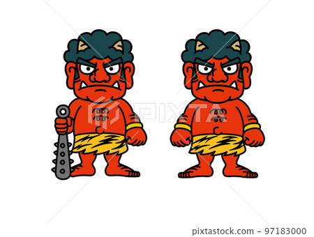 Akaoni (with or without gold bars) - Stock Illustration [97183000] - PIXTA