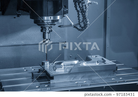The  CMM machine measuring the injection mold parts. 97183431