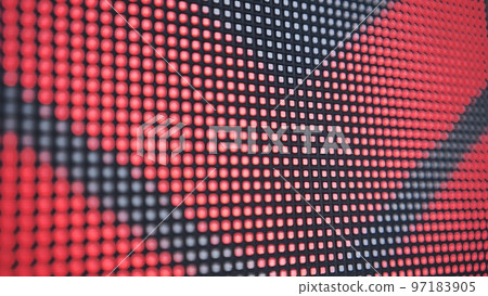 LED screen in operation outside. 97183905