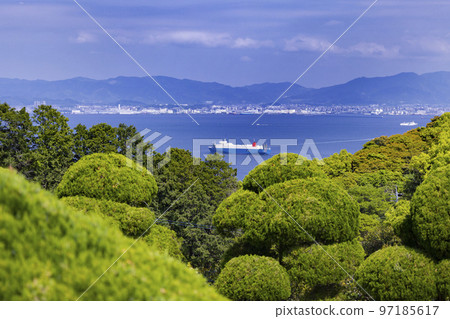 從能古島海島公園看到的福岡港 從能古島海島公園看到的福岡港 97185617