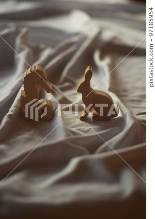 兔子木雕 兔子木雕 97185954