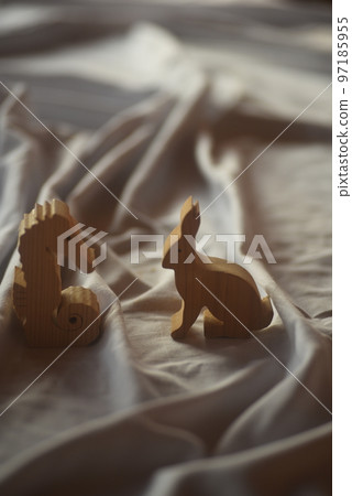 兔子木雕 兔子木雕 97185955
