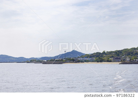 Nokonoshima seen from the ferry Nokonoshima seen from the ferry 97186322