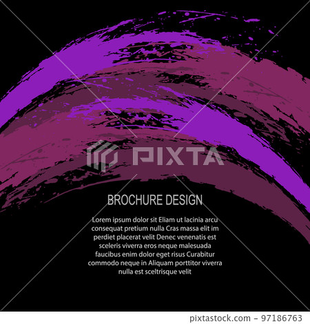 Abstract colored strokes of magenta tones in the form of stripes on a black background 97186763