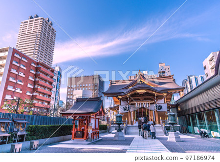 Suitengu在日本東京的城市景觀 Suitengu在日本東京的城市景觀 97186974