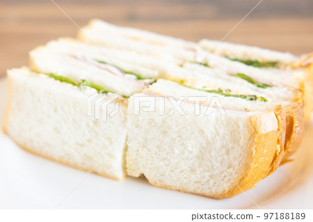 Delicious mixed sandwich 97188189