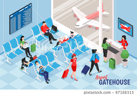 Airport Gatehouse Indoor Composition 97188313