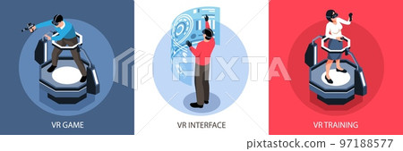 Virtual Reality Isometric Design Concept Virtual Reality Isometric Design Concept 97188577