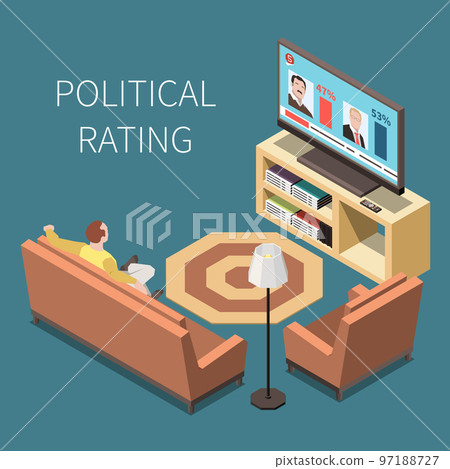Political Rating Isometric Background 97188727