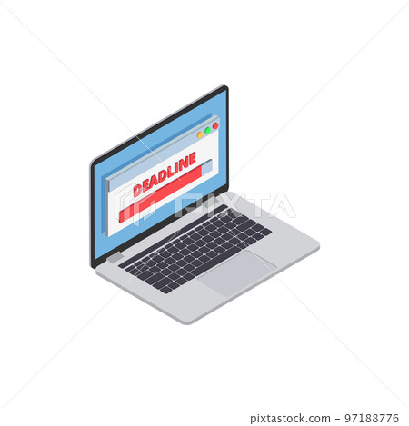 Approaching Deadline Laptop Composition 97188776