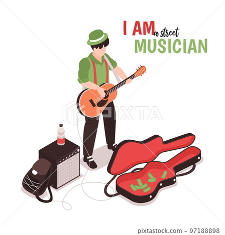 Street Music Performer Composition 97188898