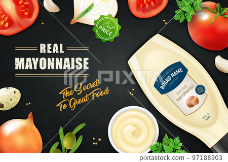 Mayonnaise Horizontal Ads Poster Mayonnaise Horizontal Ads Poster 97188903