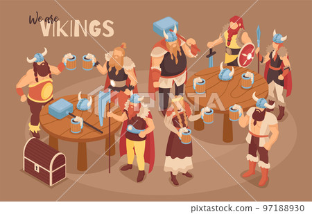 Isometric Vikings Party Composition 97188930