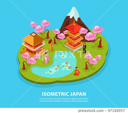 Japan Isometric Composition Japan Isometric Composition 97188957