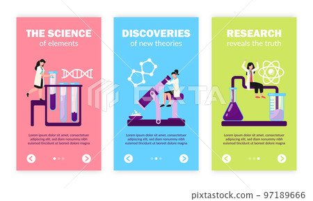 Science Lab Vertical Banners 97189666