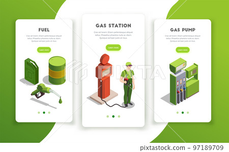 Gas Station Vertical Banners 97189709